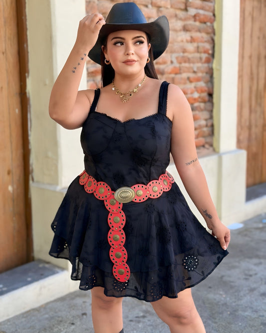 Vestido negro corto
