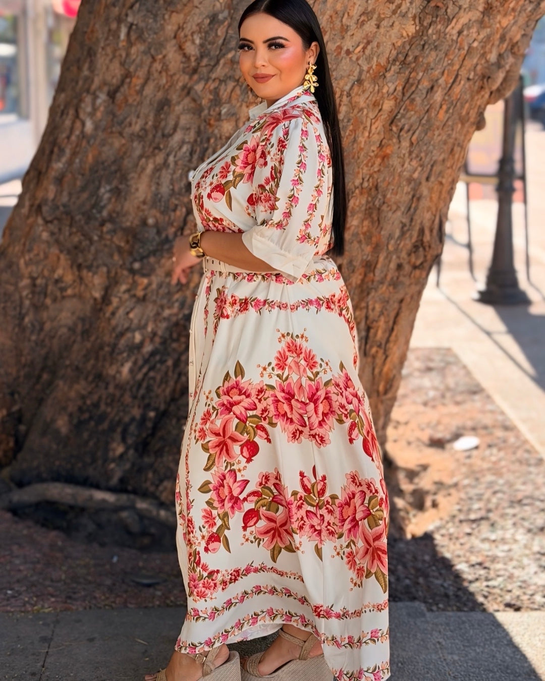 Vestido Flor - Rosa