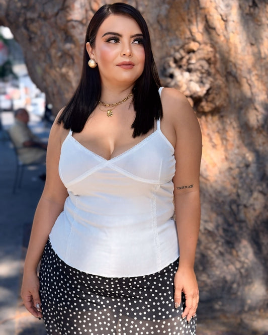 Blusa blanca de tirantes