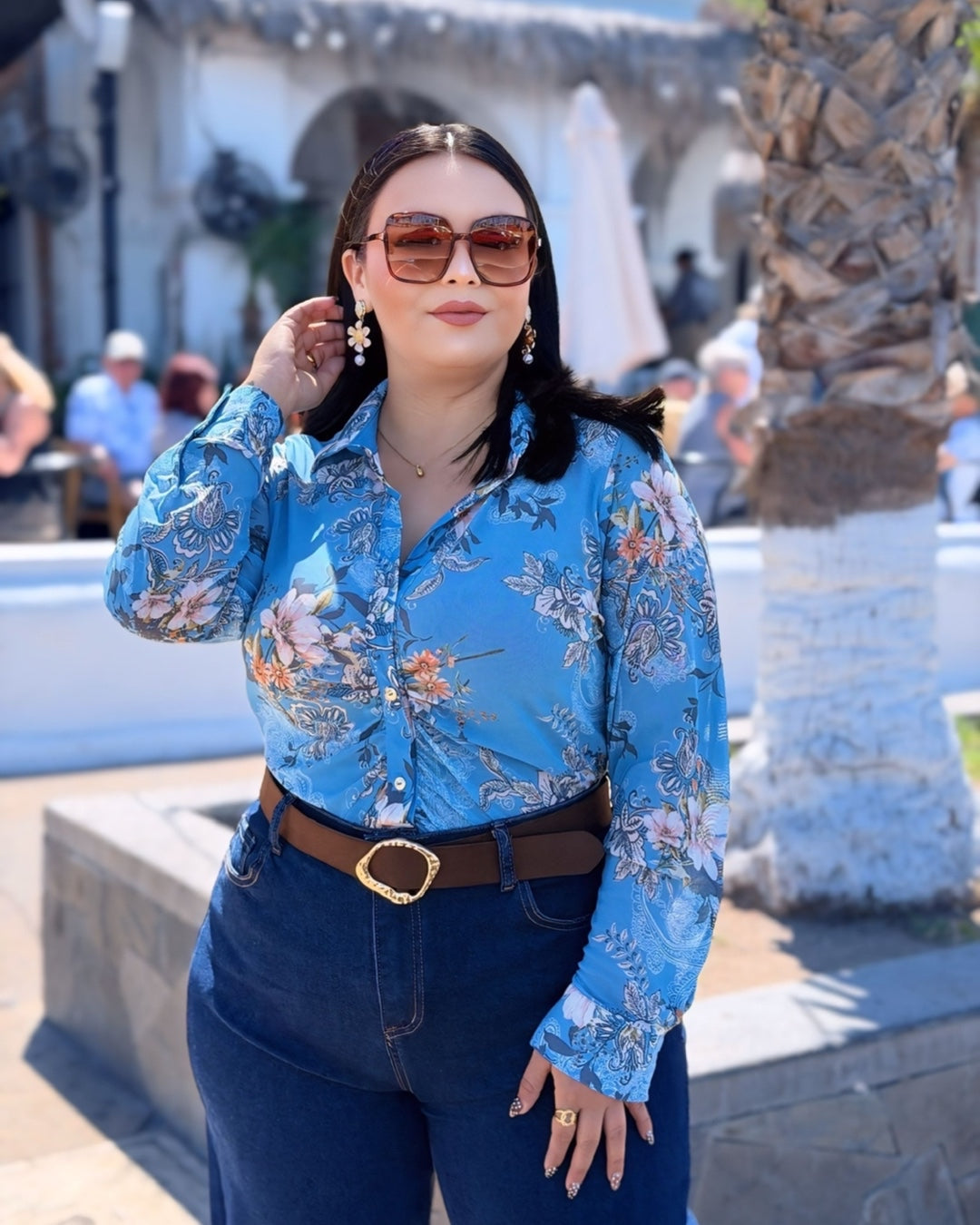 Camisa azul - mesh