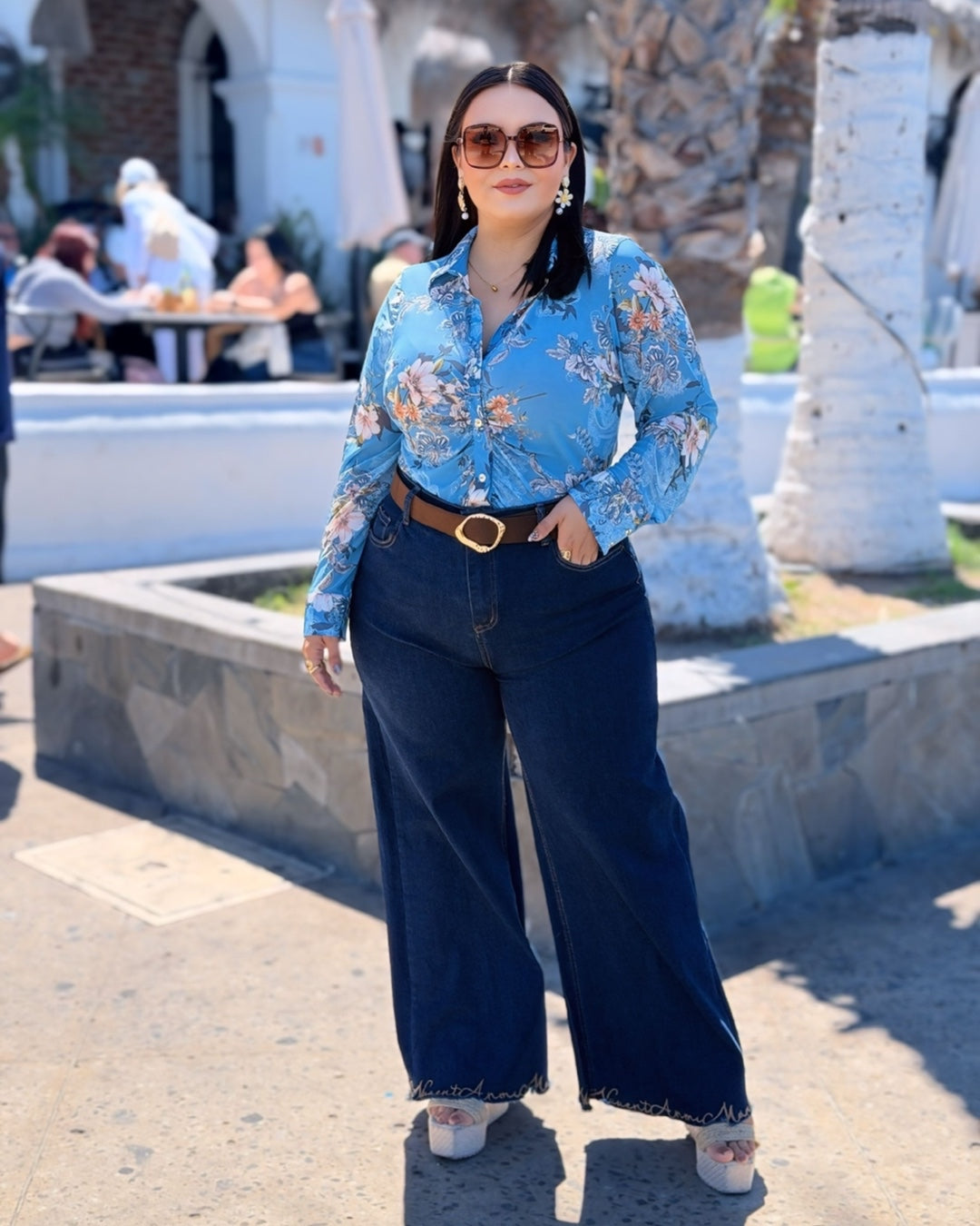 Camisa azul - mesh
